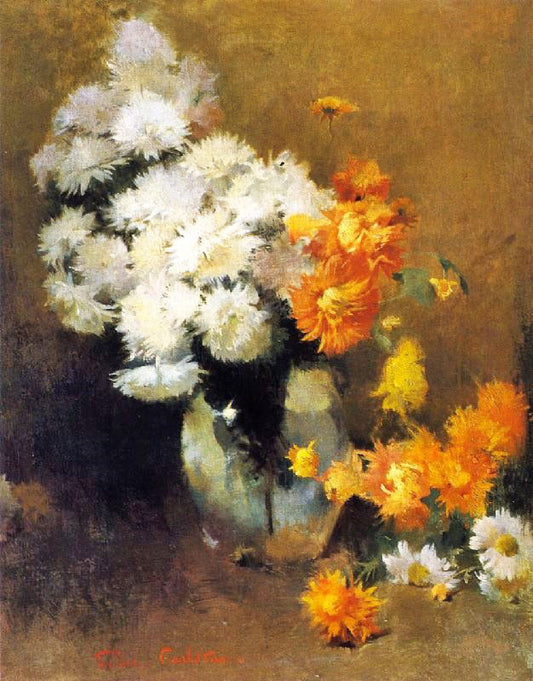 Spider Dahlias by Emil Carlsen