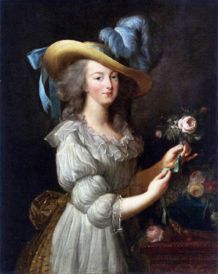 Marie Antoinette In A Muslin Dress by Élisabeth Vigée-Lebrun
