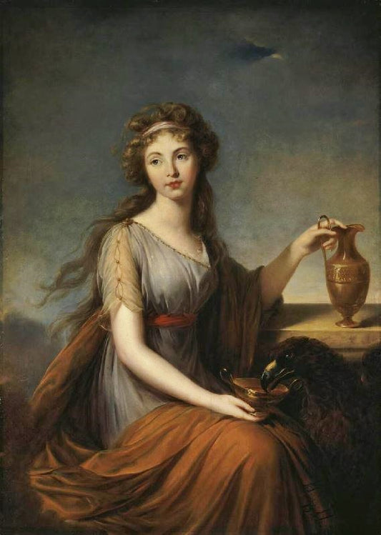 Portrait Of Anna Pitt As Hebe by Élisabeth Vigée-Lebrun