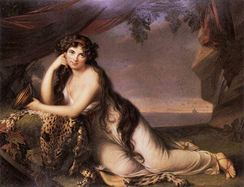 Lady Hamilton As Ariadne by Élisabeth Vigée-Lebrun