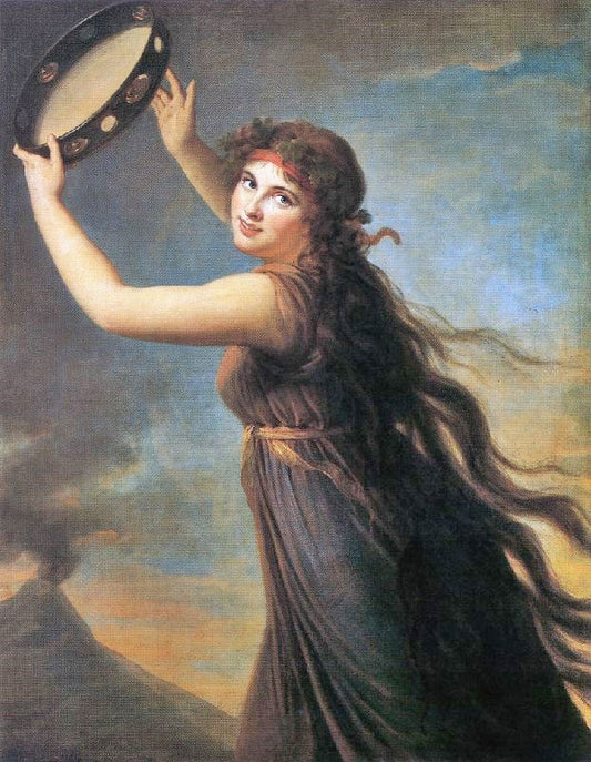 Portrait Of Emma, Lady Hamilton As A Bacchante by Élisabeth Vigée-Lebrun