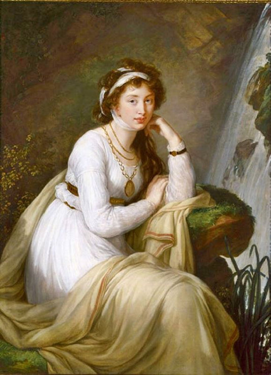 Portrait Of Anna Ivanovna Tolstoy, Baryatinskaya by Élisabeth Vigée-Lebrun