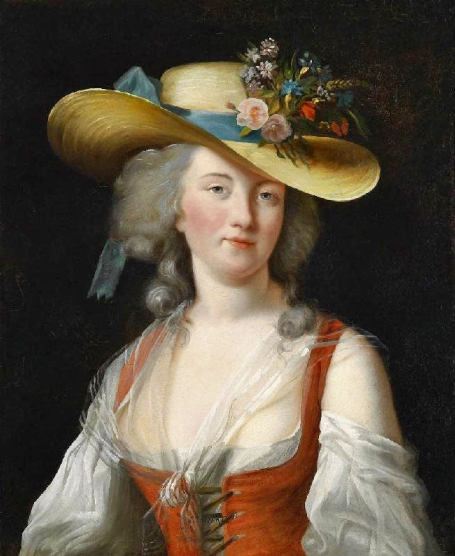 Portrait De Anne Catherine Le Preudhomme De Chatenoy, Comtesse Der Verdun by Élisabeth Vigée-Lebrun
