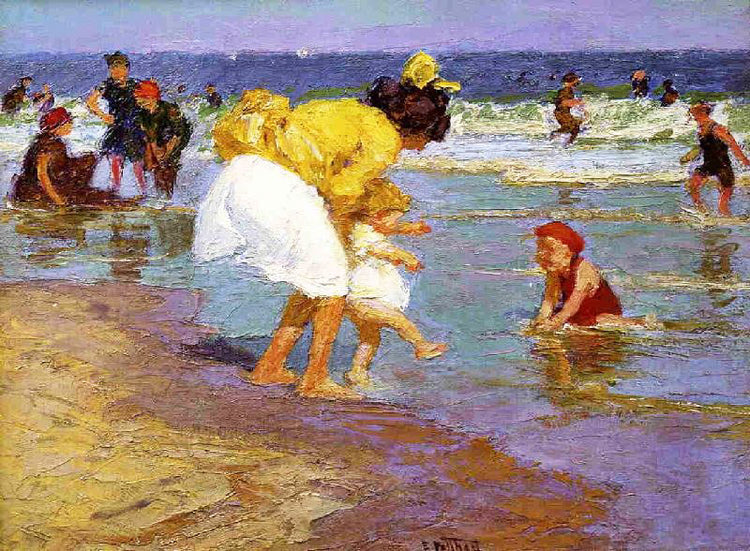 At The Seaside by Edward Potthast