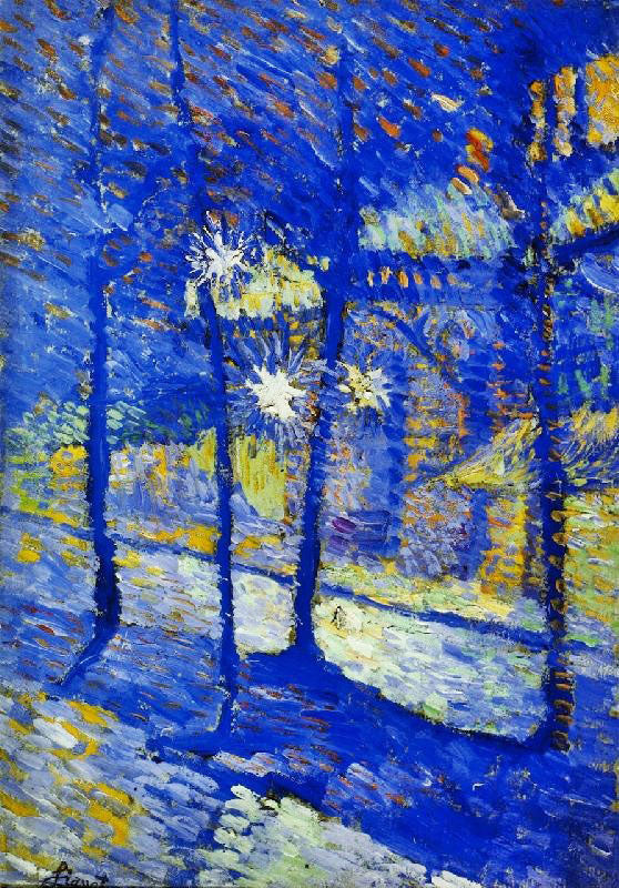 Nocturnal Landacape by Louis Hayet
