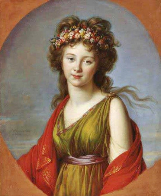 Countess Kaganeck As Flora by Élisabeth Vigée-Lebrun