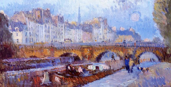 The Pont Neuf And The Monnaie Lock by Albert Lebourg