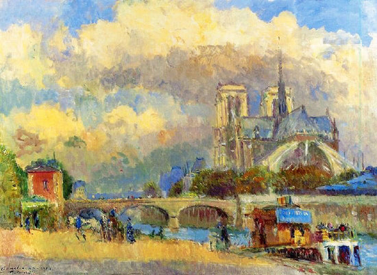 Notre Dame De Paris by Albert Lebourg