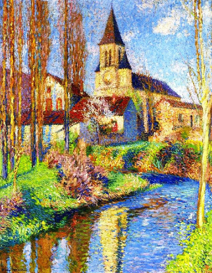 Church In Labastide Du Vert, 1915 by Henri Martin