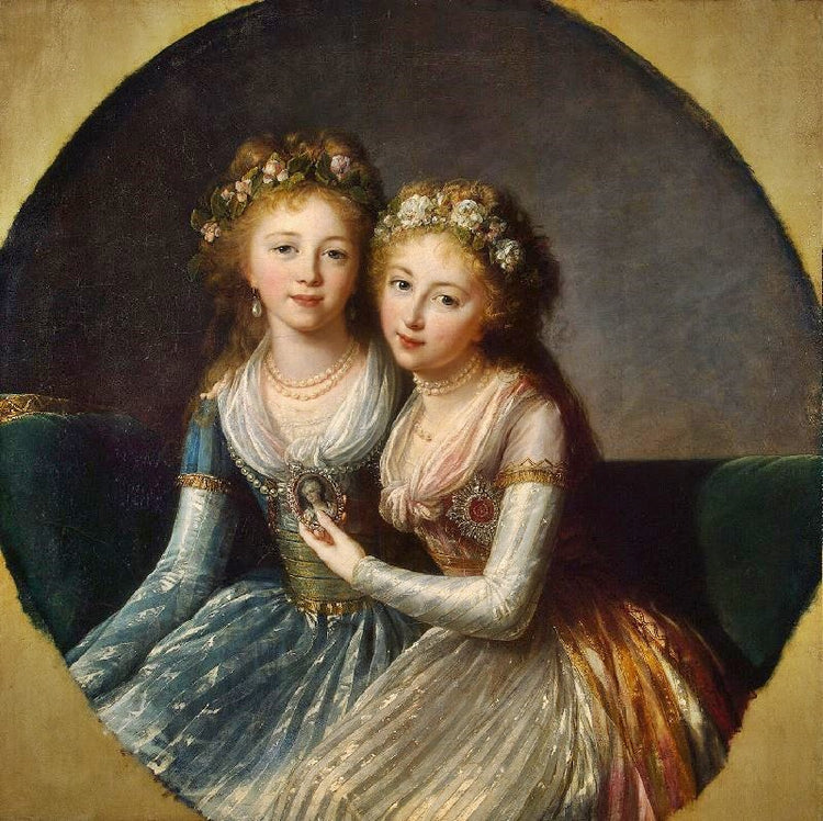 Alexandra And Elena, Daughters Of Paul I Of Russia by Élisabeth Vigée-Lebrun
