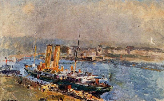 The Port Of Rouen by Albert Lebourg
