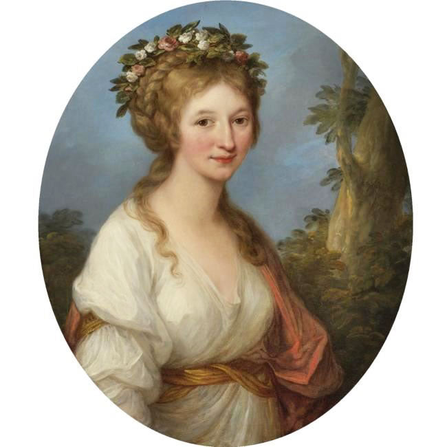 Portrait Of Dorothea Von Medem, Duchess Of Courland by Angelica Kauffmann