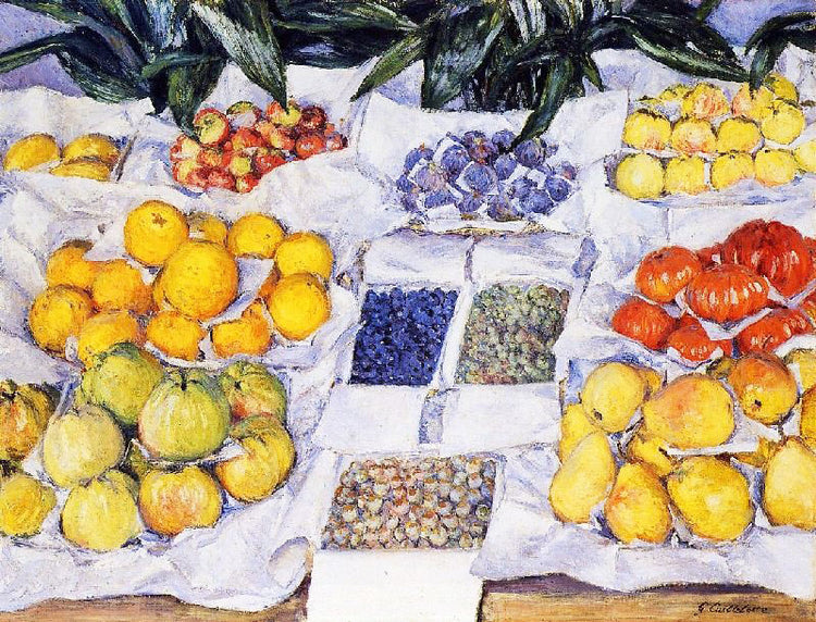 Fruit Displayed On A Stand by Gustave Caillebotte