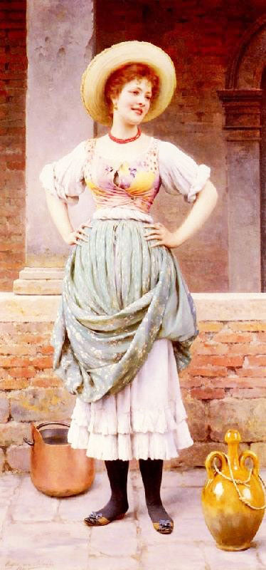 An Affectionate Glance by Eugene de Blaas