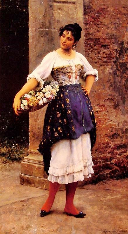 VENETIAN FLOWER SELLER