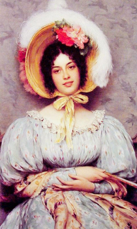 A Viennese Beauty by Eugene de Blaas
