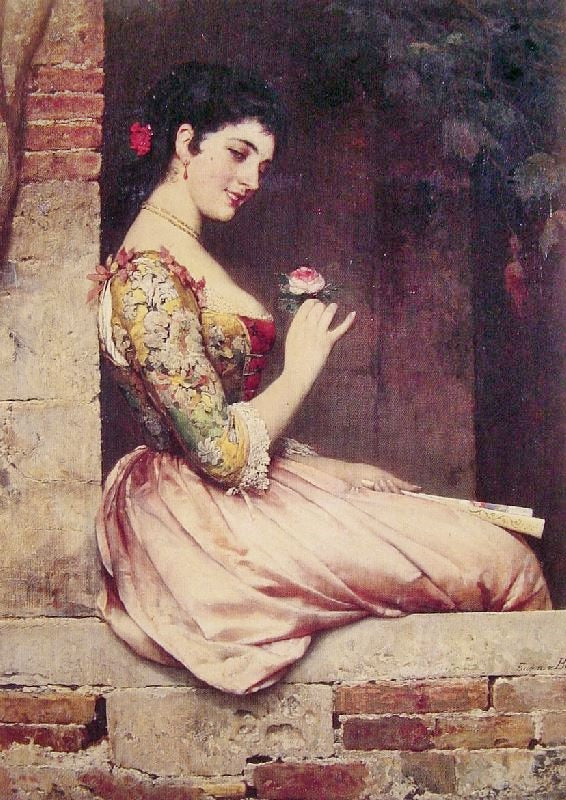 The Rose by Eugene de Blaas