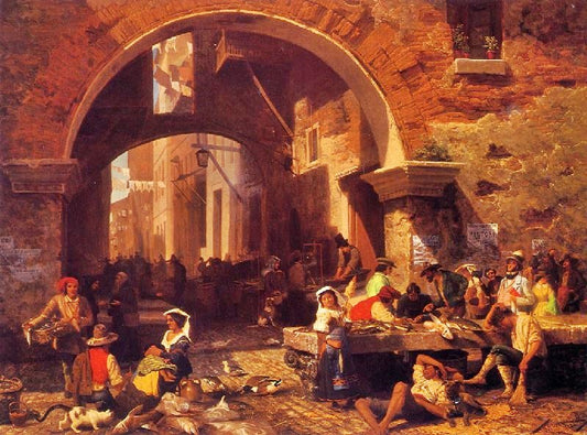 The Portico Of Octavia by Albert Bierstadt