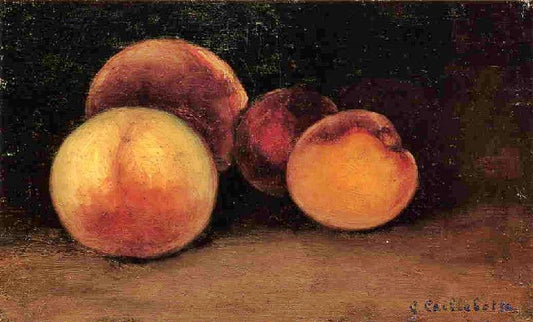 Peaches, Nectarines And Apricots by Gustave Caillebotte