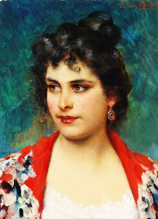 The Girl From Chioggia by Eugene de Blaas