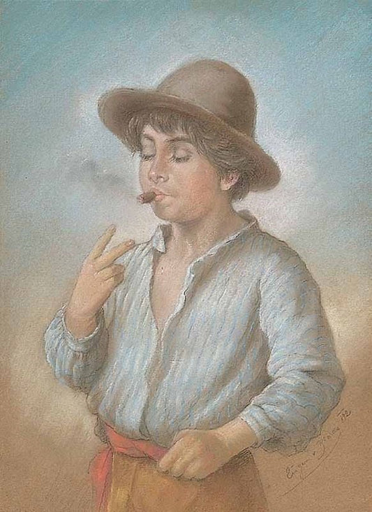 Young Boy With A Cigar by Eugene de Blaas