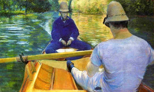 Boaters On The Yerres by Gustave Caillebotte