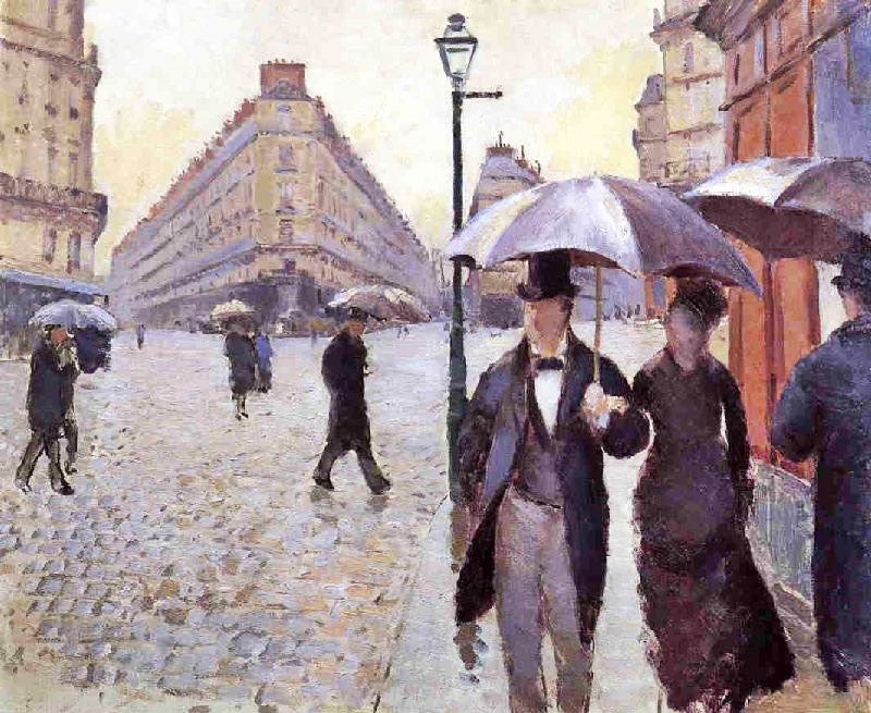 Paris Street: A Rainy Day, Study by Gustave Caillebotte