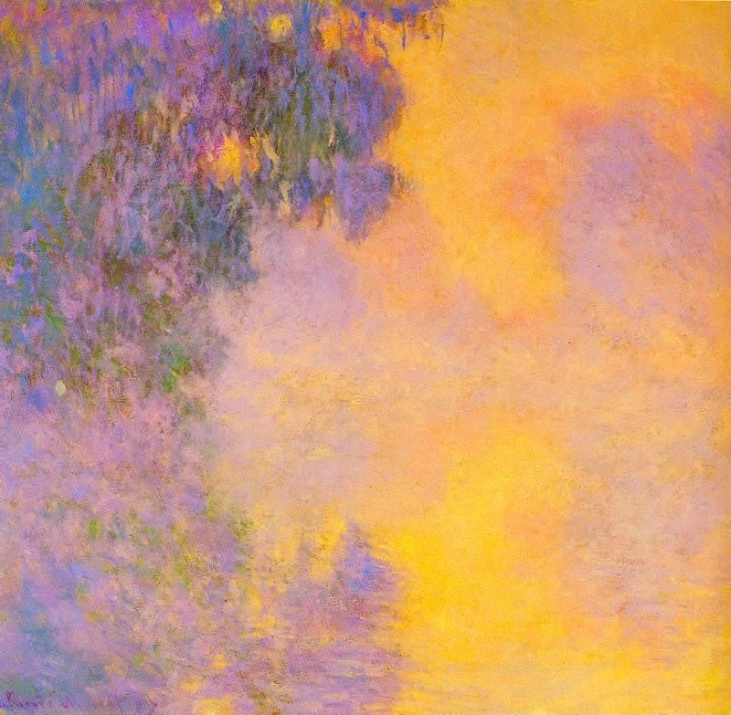 Misty Morning On The Seine Sunrise by Claude Oscar Monet