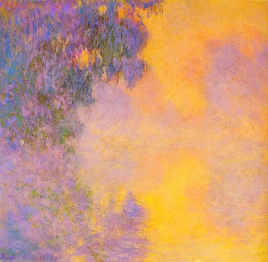 Misty Morning On The Seine Sunrise by Claude Oscar Monet
