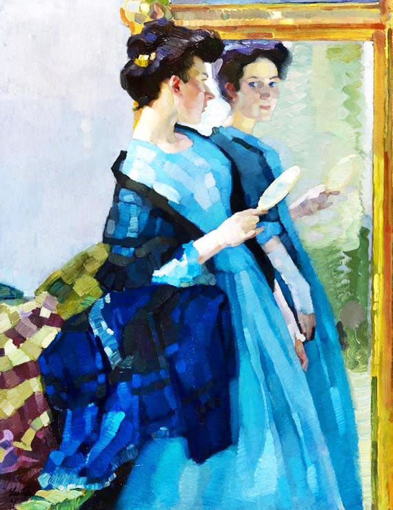 Moran At The Mirror by Leo Putz