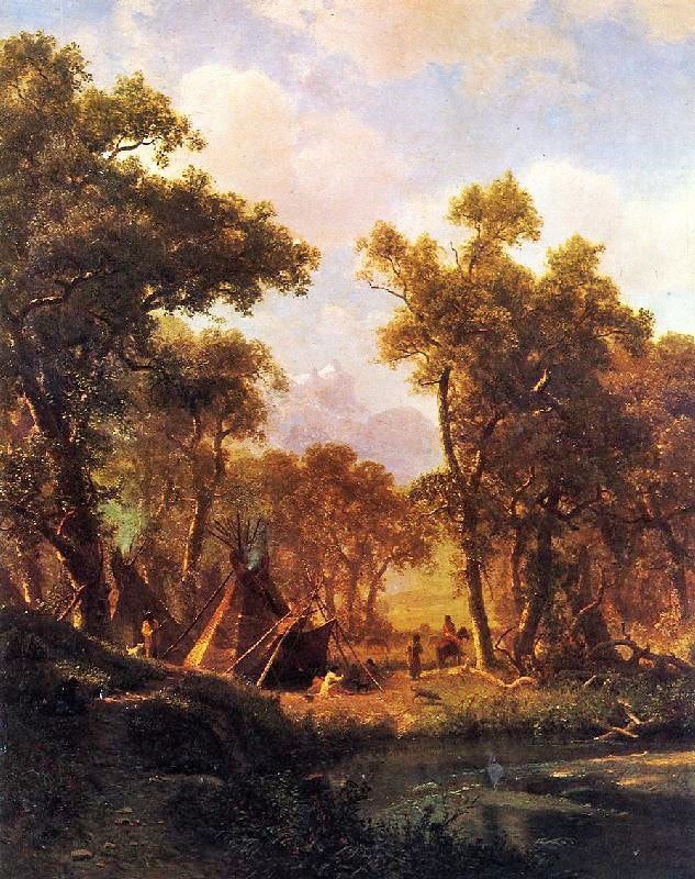 INDIAN ENCAMPMENT, SHOSHONE VILLAGE