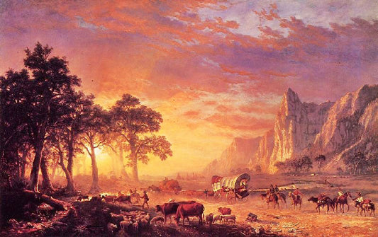 The Oregon Trail by Albert Bierstadt