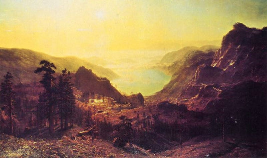 View Of Donner Lake, California 1873 by Albert Bierstadt