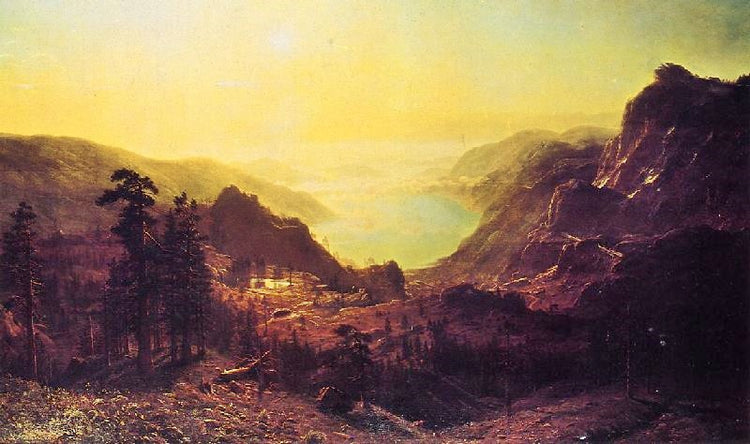 View Of Donner Lake, California 1873 by Albert Bierstadt