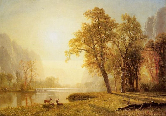 Kings River Canyon,California by Albert Bierstadt