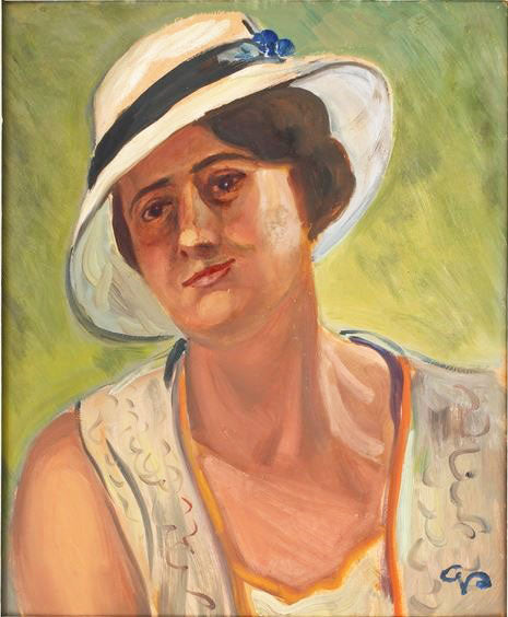 Woman With Hat by Georg Pauli