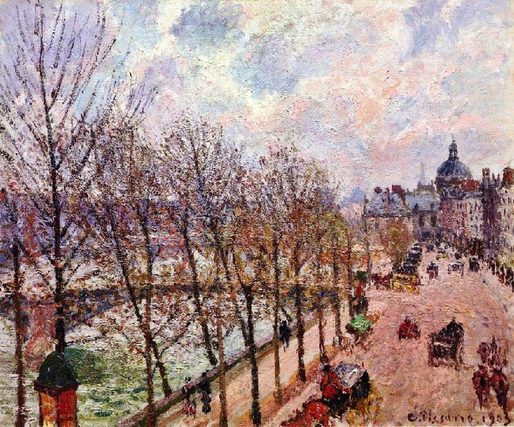 Quai Malaquais And The Institute by Camille Pissarro