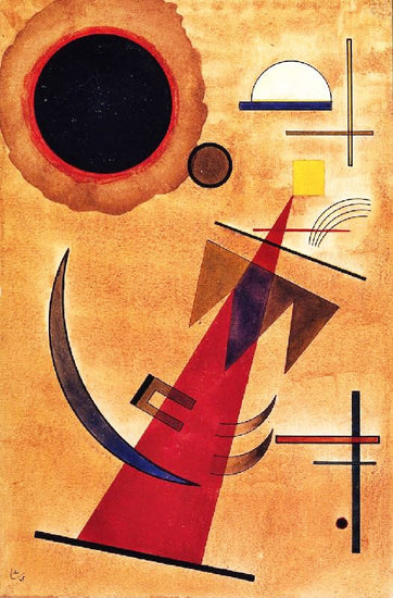 Rot In Spitzform by Wassily Kandinsk
