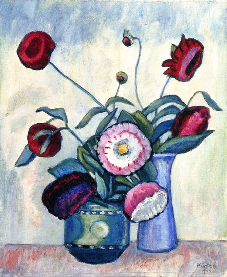 Red Dahlias by Gabriele Münter
