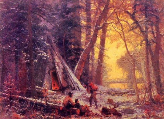 Moose Hunters’ Camp by Albert Bierstadt