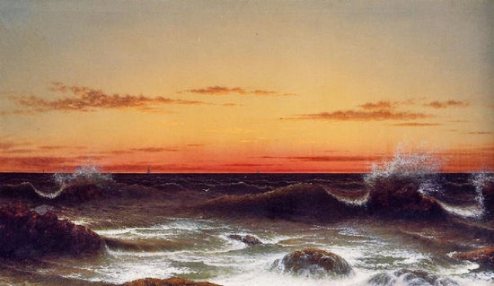 Seascape: Sunset by Martin Johnson Heade
