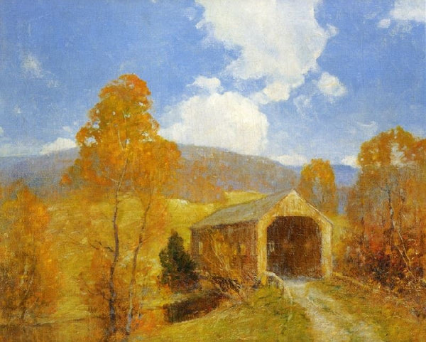 An Old Covered Bridge by Ernest Albert