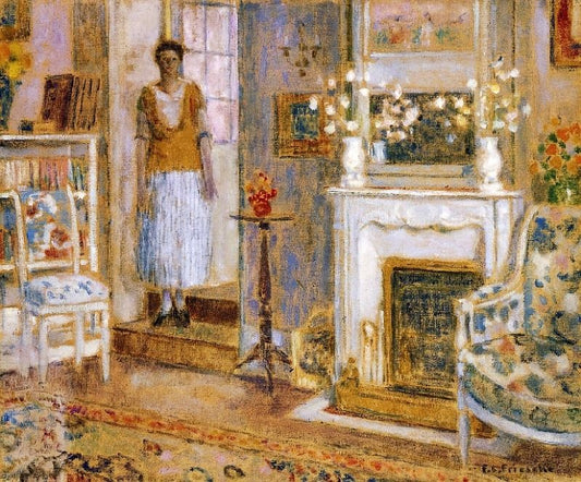 The Library by Frederick Carl Frieseke