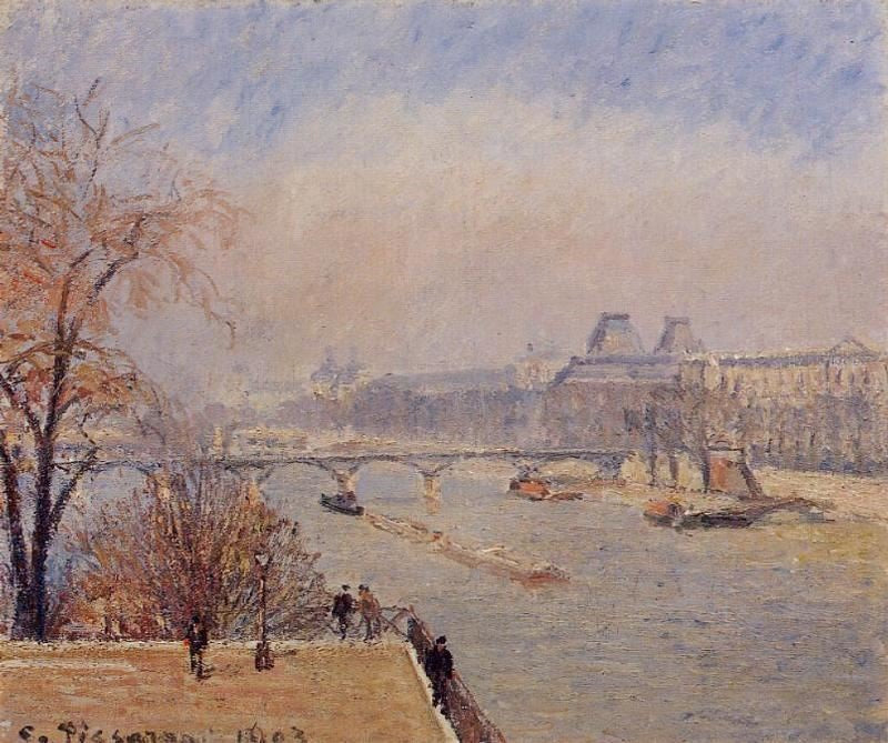 THE LOUVRE, MARCH MIST