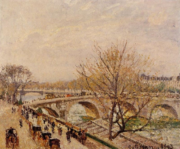The Seine At Paris, Pont Royal by Camille Pissarro