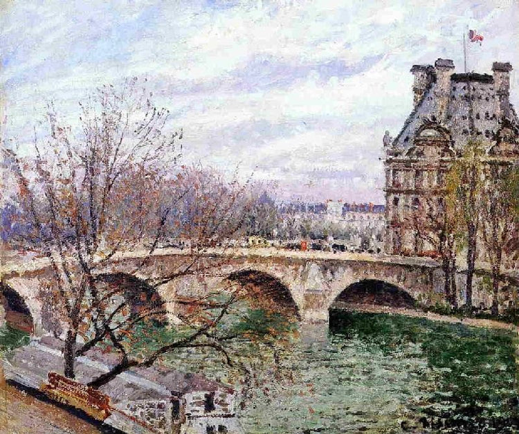 The Pont Royal And The Pavillon De Flore by Camille Pissarro