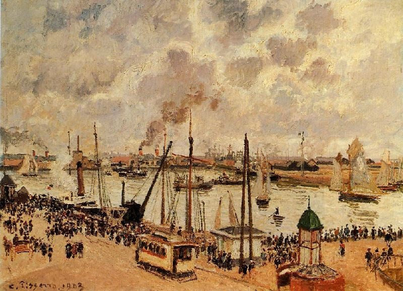 The Port Of Le Havre by Camille Pissarro