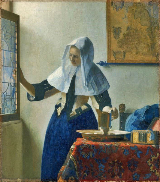 Young Woman With A Water Pitcher by Johannes Vermeer