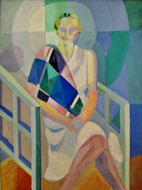 Portrait Of Madame Heim by Robert Delauna