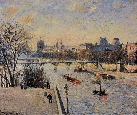 The Louvre by Camille Pissarro